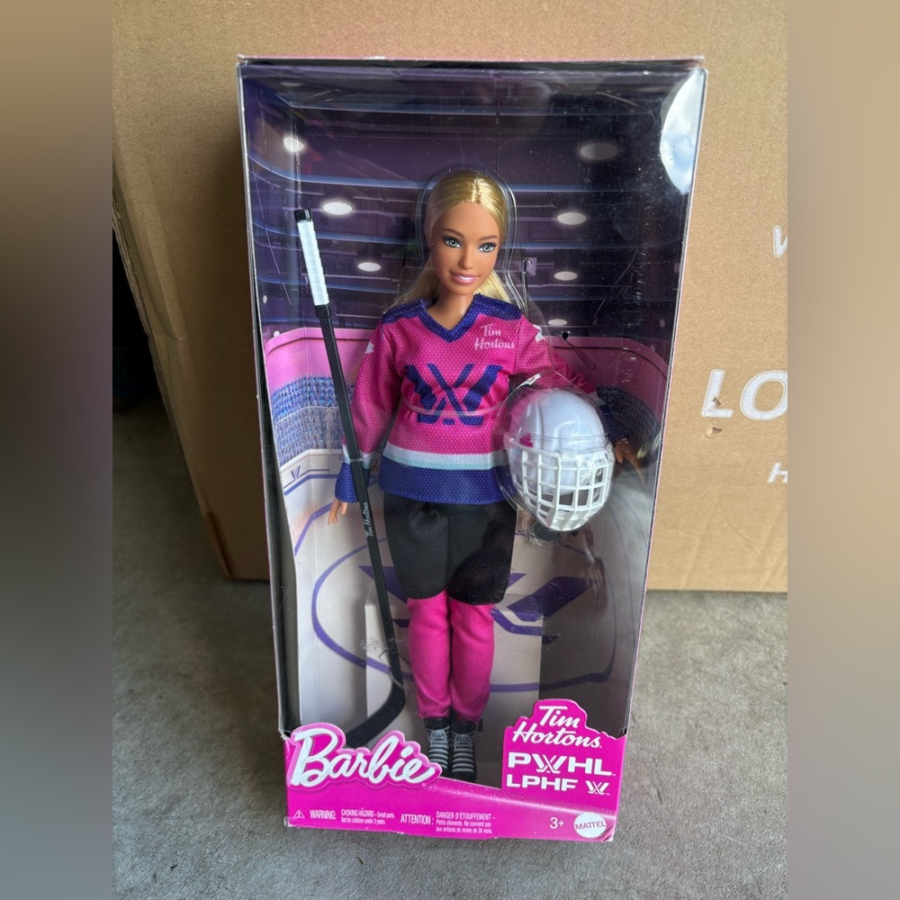 Barbie Hockey Doll Tim Hortons PWHL